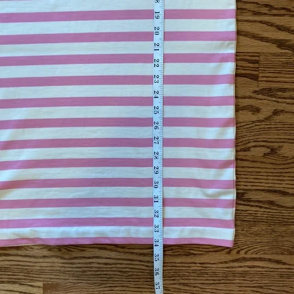 Arket T-shirt dress in pink and cream size small - Picture 6 of 11